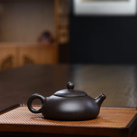 160cc Chinese Yixing Purple Clay Teapot Handmade Ball Hole Filter Tea Pot Raw Ore Zisha Tea Set Customized Beauty Tea Maker