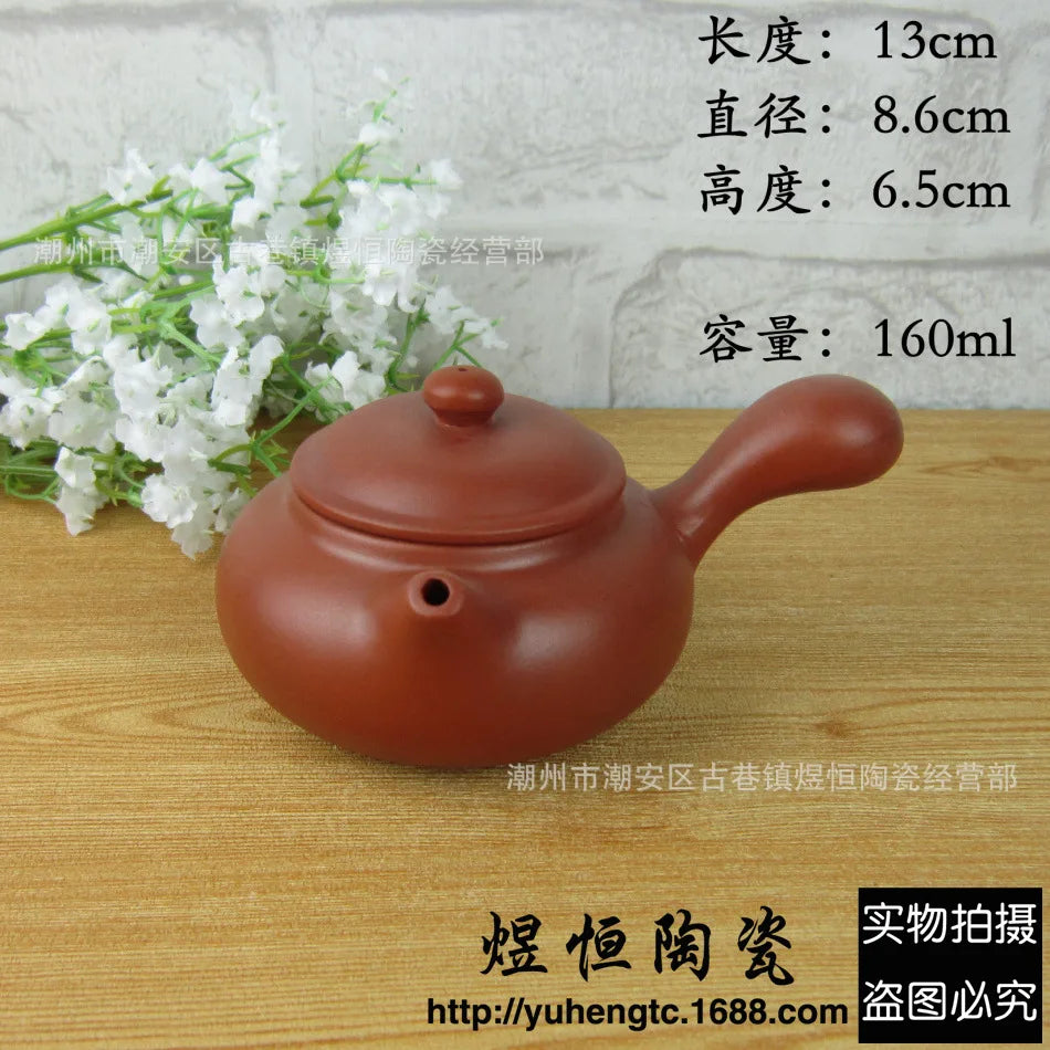 160cc Purple Clay Teapot Handmade Tea Set Pot Chinese Kung Fu Tea Pot Kettle Teapot Zisha Ceramic Pottery China Tea Set Pitcher
