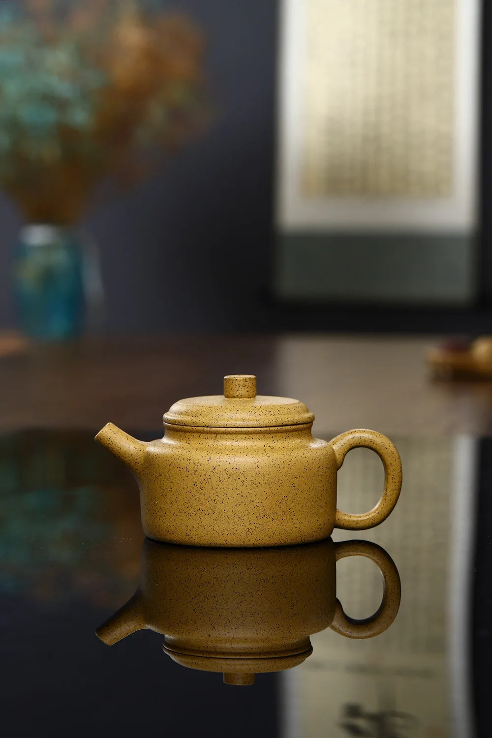 160cc Yellow Orange Peel Master Handmade Favorites Kettle Flat Teapot Grapefruit Peel Health Pot For Tea Oolong Tea Ceremony