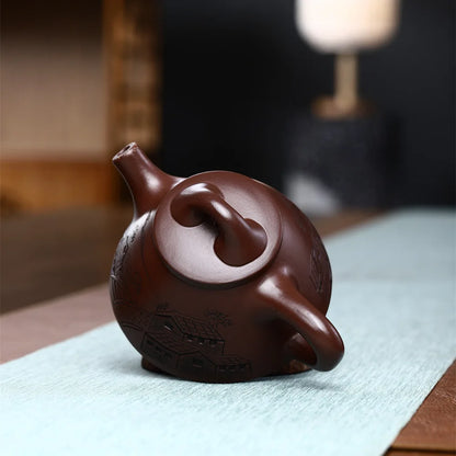 160cc Yixing Handmade Purple Sand Pot Purple Jade Gold Sand Pot Moisturizing Tea Fragrance Kung Fu Tea Set Chinese Tea Pot