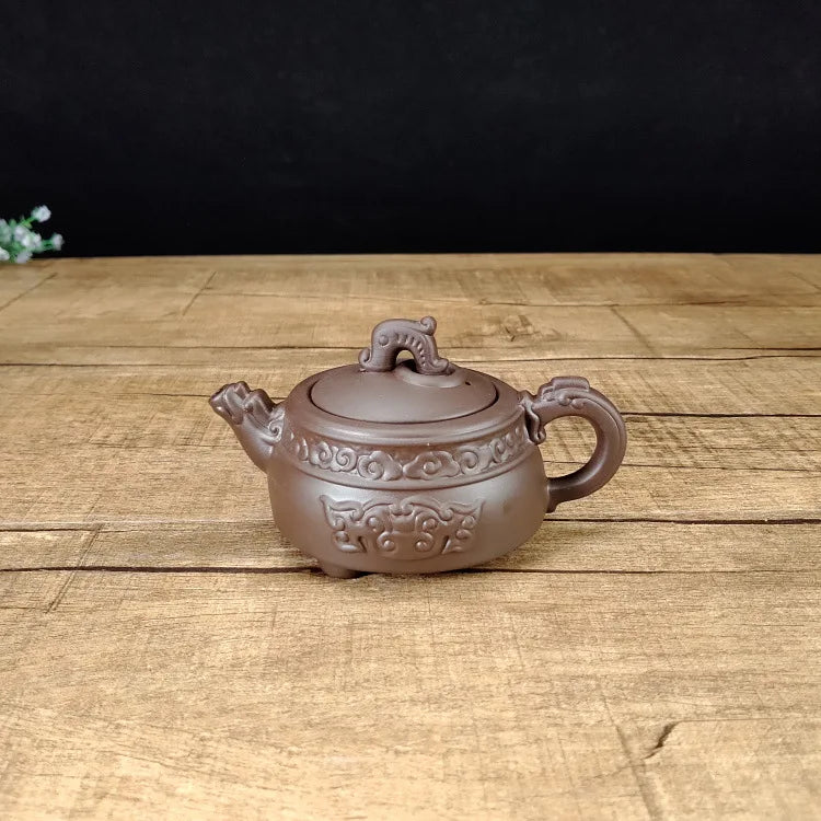 160cc Yixing Large Purple Clay Pot Large Capacity Kungfu Teapot Household Handmade Filter Red Clay Pot Teacup Tea Set