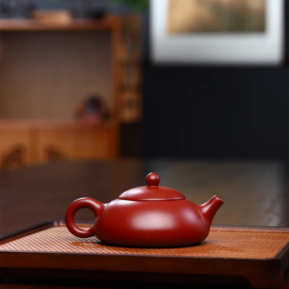 160cc Yixing Purple Clay Mine dahaopao Hand Carved Orchids Tea Pot Creative Teapot Office Water Pot Kung Fu Kettle Teaware Gift
