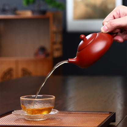160cc Yixing Purple Clay Mine dahaopao Hand Carved Orchids Tea Pot Creative Teapot Office Water Pot Kung Fu Kettle Teaware Gift