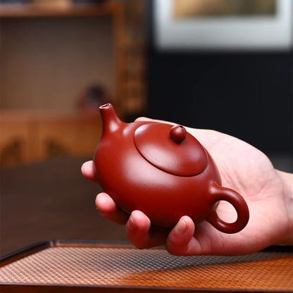 160cc Yixing Purple Clay Mine dahaopao Hand Carved Orchids Tea Pot Creative Teapot Office Water Pot Kung Fu Kettle Teaware Gift