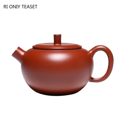 160ml Authentic Yixing Purple Clay Teapots Famous Artists Handmade Tea Pot Raw Ore Dahongpao Mud Kettle Chinese Zisha Tea Set