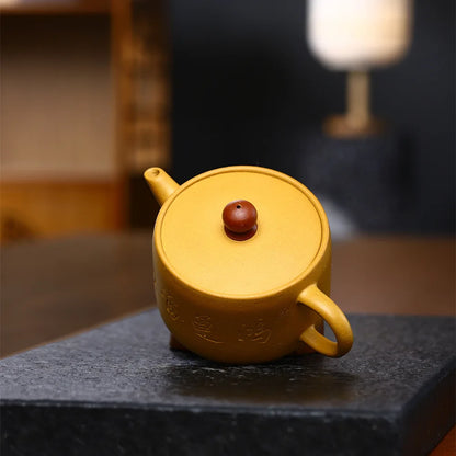 160ml Boutique Yixing Purple Clay Teapot Section Mud Square Filter Tea Pot High Grade Zisha Tea Infuser Handmade Beauty Kettle