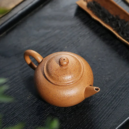 160ml Chinese Yixing High-end Purple Clay Teapots Famous Artists Handmade Tea Pot Treasure Osmanthus Sand Kettle Zisha Tea Set