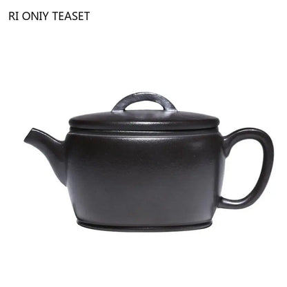 160ml Chinese Yixing High-end Purple Clay Teapots Large Caliber Famous Artists Handmade Tea Pot Beauty Kettle Zisha Tea Set