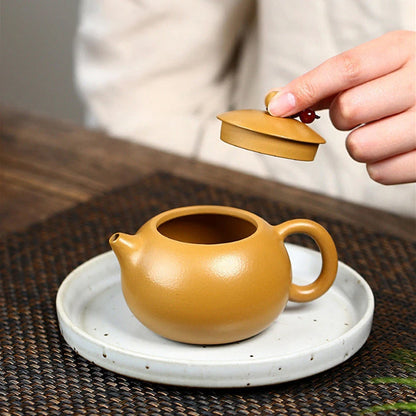 160ml Chinese Yixing Purple Clay Teapot Authentic Handmade Xishi Tea Pot Raw Ore Beauty Kettle High-end Zisha Tea Set Collection