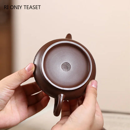 160ml Chinese Yixing Purple Clay Teapots Beauty Kettle High-end Famous Handmade Tea Pot Raw Ore Zisha Tea Set Teaware Collection