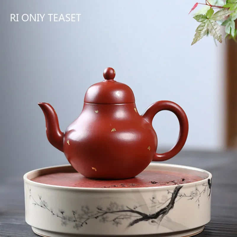 160ml Chinese Yixing Purple Clay Teapots Famous Artists Handmade Tea Pot Dahongpao Mud Kettle Authentic Zisha Tea Set Teaware