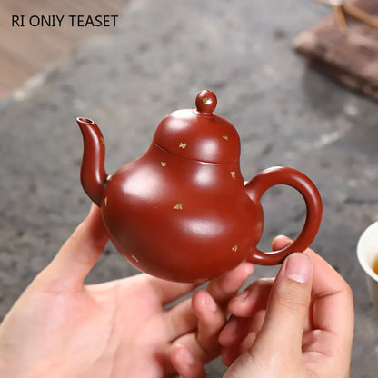 160ml Chinese Yixing Purple Clay Teapots Famous Artists Handmade Tea Pot Dahongpao Mud Kettle Authentic Zisha Tea Set Teaware