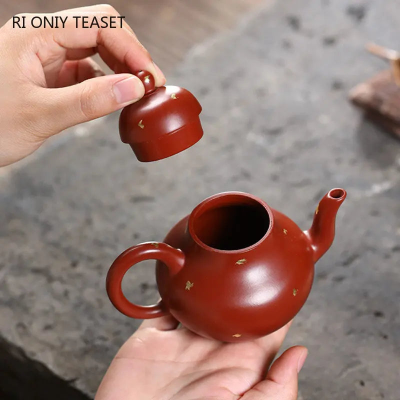 160ml Chinese Yixing Purple Clay Teapots Famous Artists Handmade Tea Pot Dahongpao Mud Kettle Authentic Zisha Tea Set Teaware