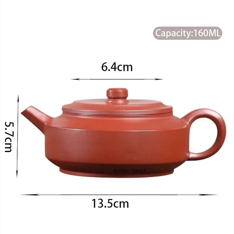 160ml Chinese Yixing Raw Ore Purple Clay Teapots Beauty Kettle Famous Artists Handmade Tea Pot Teaware Zisha Tea Set Accessories