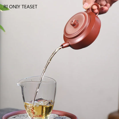 160ml Chinese Yixing Raw Ore Purple Clay Teapots Beauty Kettle Famous Artists Handmade Tea Pot Teaware Zisha Tea Set Accessories