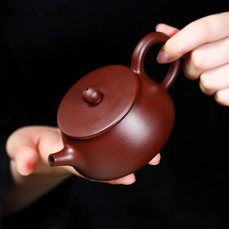 160ml Classic Yixing Handmade Purple Clay Teapots Raw Ore Zhu Mud Stone Scoop Tea Pot Beauty Kettle Chinese Zisha Tea Set