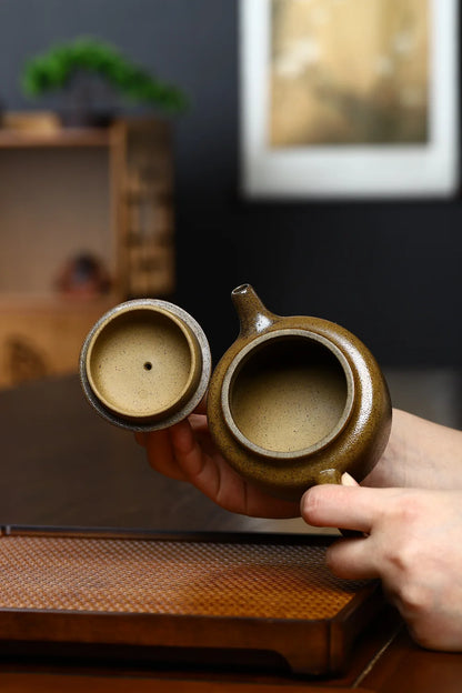 160ml Classic Yixing Raw Ore Purple Clay Teapots Handmade Household Chinese Kung Fu Tea Set Customized Drinkware