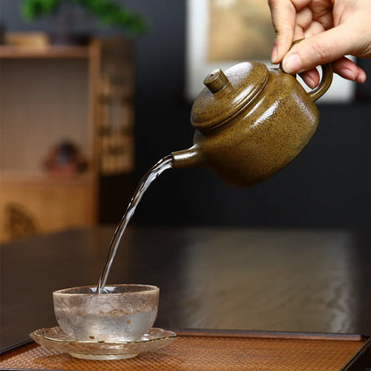 160ml Classic Yixing Raw Ore Purple Clay Teapots Handmade Household Chinese Kung Fu Tea Set Customized Drinkware