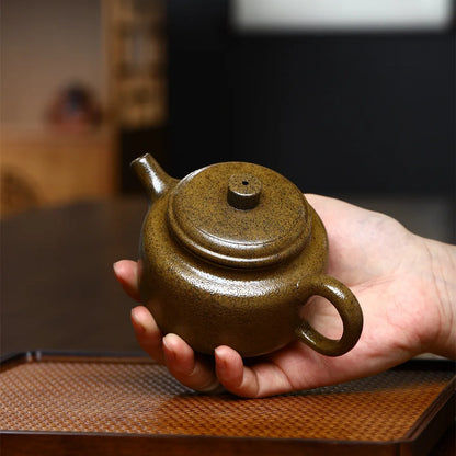 160ml Classic Yixing Raw Ore Purple Clay Teapots Handmade Household Chinese Kung Fu Tea Set Customized Drinkware