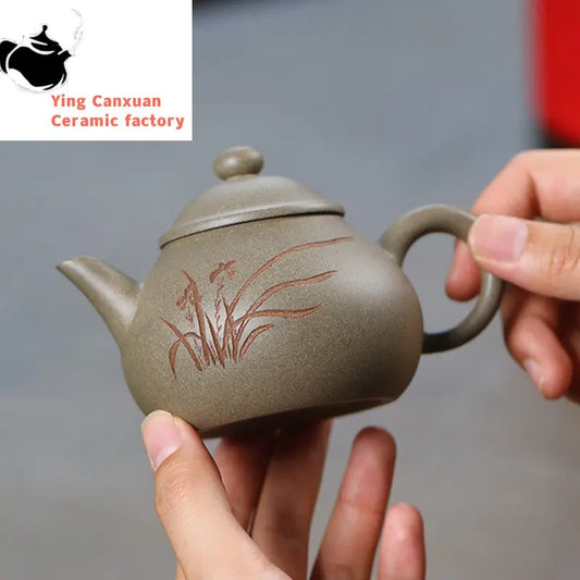 160ml High-end Yixing Purple Clay Teapot Famous Handmade Tea Pot Beauty Kettle Chinese Zisha Tea Set Collection Customized Gifts