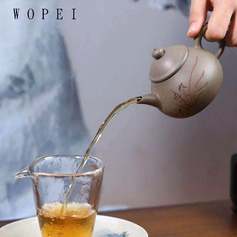 160ml High-end Yixing Purple Clay Teapot Famous Handmade Tea Pot Beauty Kettle Chinese Zisha Tea Set Collection Customized Gifts
