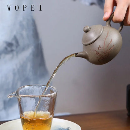 160ml High-end Yixing Purple Clay Teapot Famous Handmade Tea Pot Beauty Kettle Chinese Zisha Tea Set Collection Customized Gifts