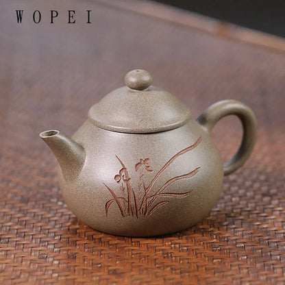 160ml High-end Yixing Purple Clay Teapot Famous Handmade Tea Pot Beauty Kettle Chinese Zisha Tea Set Collection Customized Gifts