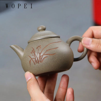 160ml High-end Yixing Purple Clay Teapot Famous Handmade Tea Pot Beauty Kettle Chinese Zisha Tea Set Collection Customized Gifts