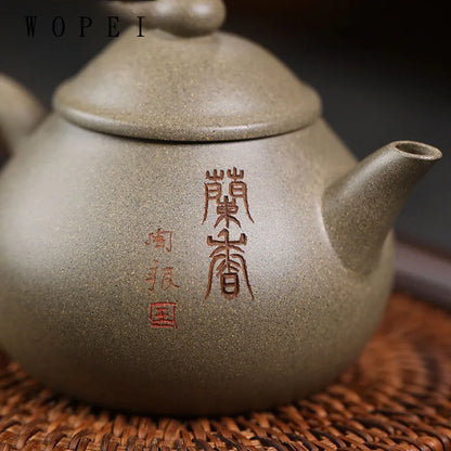 160ml High-end Yixing Purple Clay Teapot Famous Handmade Tea Pot Beauty Kettle Chinese Zisha Tea Set Collection Customized Gifts