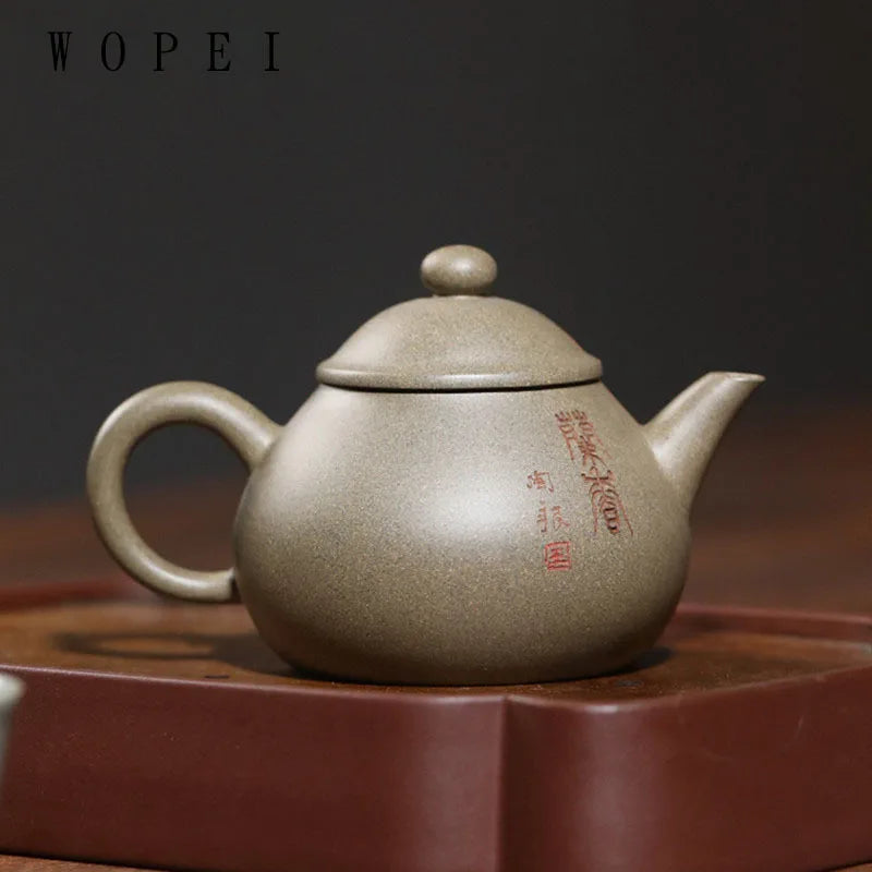 160ml High-end Yixing Purple Clay Teapot Famous Handmade Tea Pot Beauty Kettle Chinese Zisha Tea Set Collection Customized Gifts