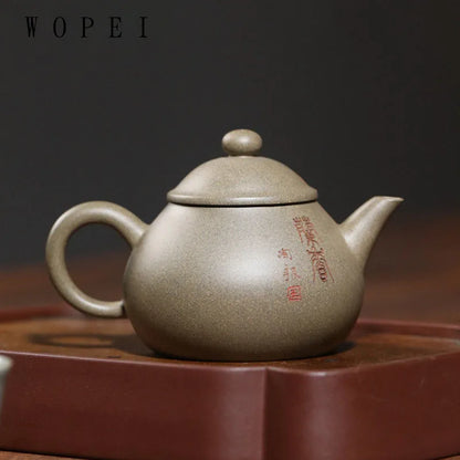 160ml High-end Yixing Purple Clay Teapot Famous Handmade Tea Pot Beauty Kettle Chinese Zisha Tea Set Collection Customized Gifts