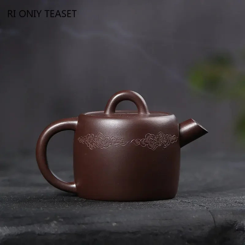 160ml High-end Yixing Purple Clay Teapots Famous Handmade Tea Pot Collection Raw Ore Old Purple Mud Kettle Chinese Zisha Tea Set