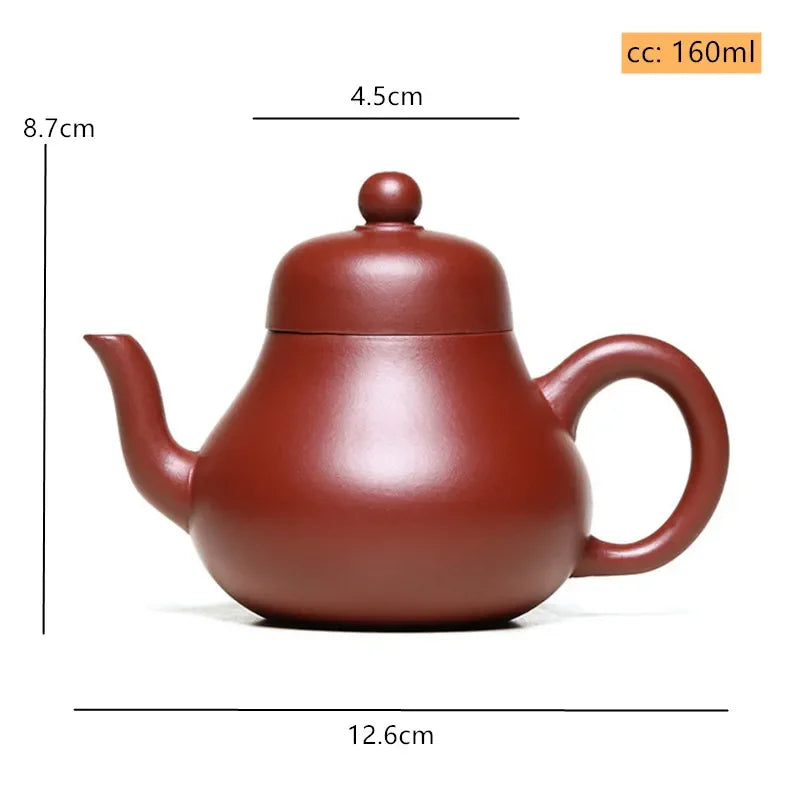 160ml Traditional Dahongpao Beauty Teapot Yixing Purple Clay Filter Tea Infuser Chinese Tea Ceremony Accessories Zisha Tea Pot