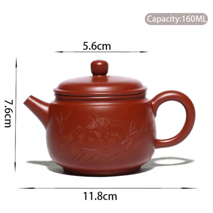 160ml Traditional Yixing Handmade Purple Clay Teapots Raw Ore Dahongpao Mud Tea Pot Kettle Chinese Zisha Teaware Tea Set