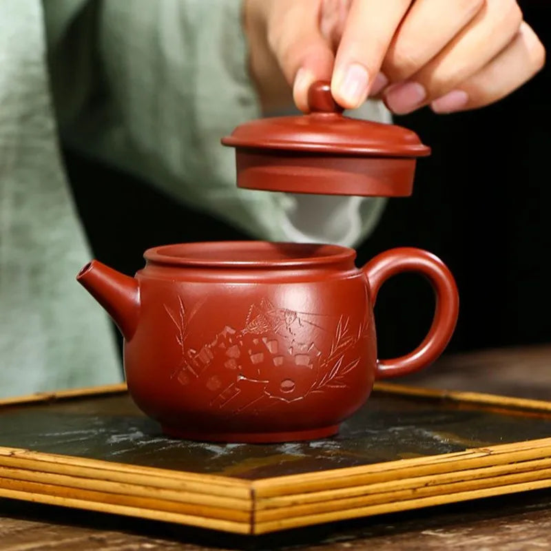 160ml Traditional Yixing Handmade Purple Clay Teapots Raw Ore Dahongpao Mud Tea Pot Kettle Chinese Zisha Teaware Tea Set