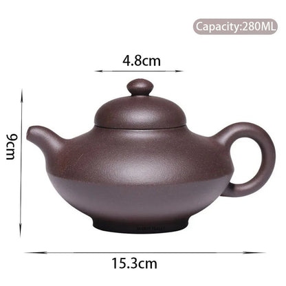 160ml Vintage Pottery Teapots Handmade Exquisite Ceramic Kettle Travel Portable Tea Pot Chinese Home Tea Set Drinkware Gifts