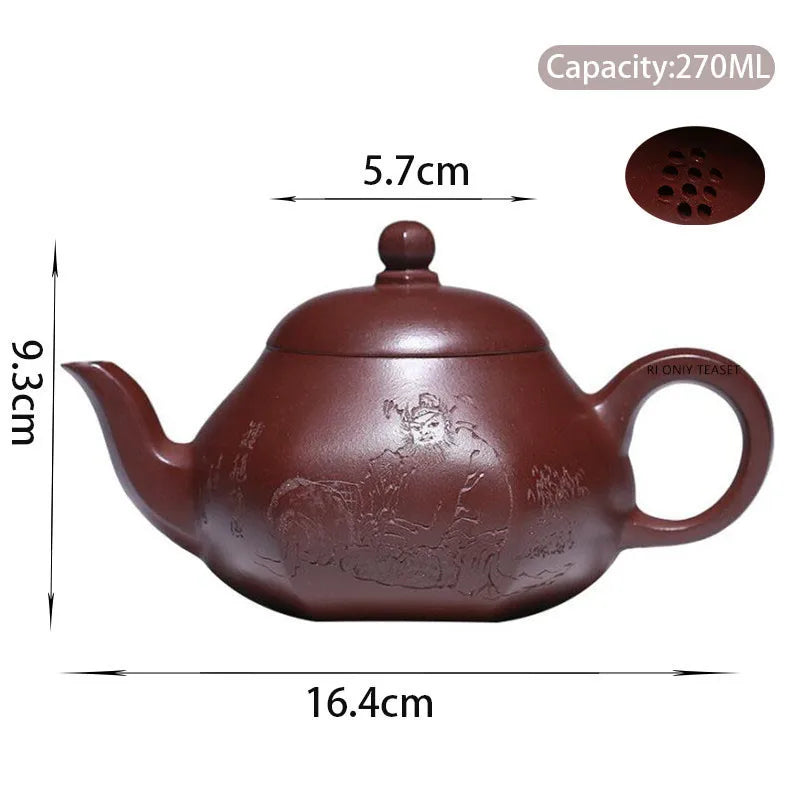 160ml Vintage Pottery Teapots Handmade Exquisite Ceramic Kettle Travel Portable Tea Pot Chinese Home Tea Set Drinkware Gifts