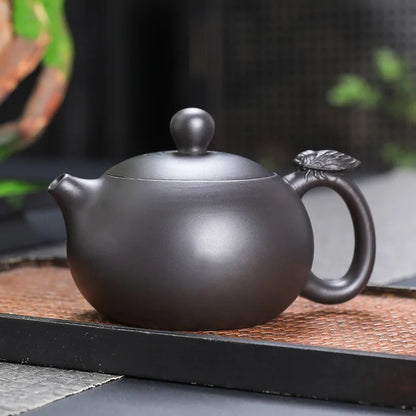 160ml Xishi Teapots Chinese Yixing Zisha Teaware Authentic Tea Pot Set Gongfu Purple Clay Ball Shaped Infuser Tea Kettle