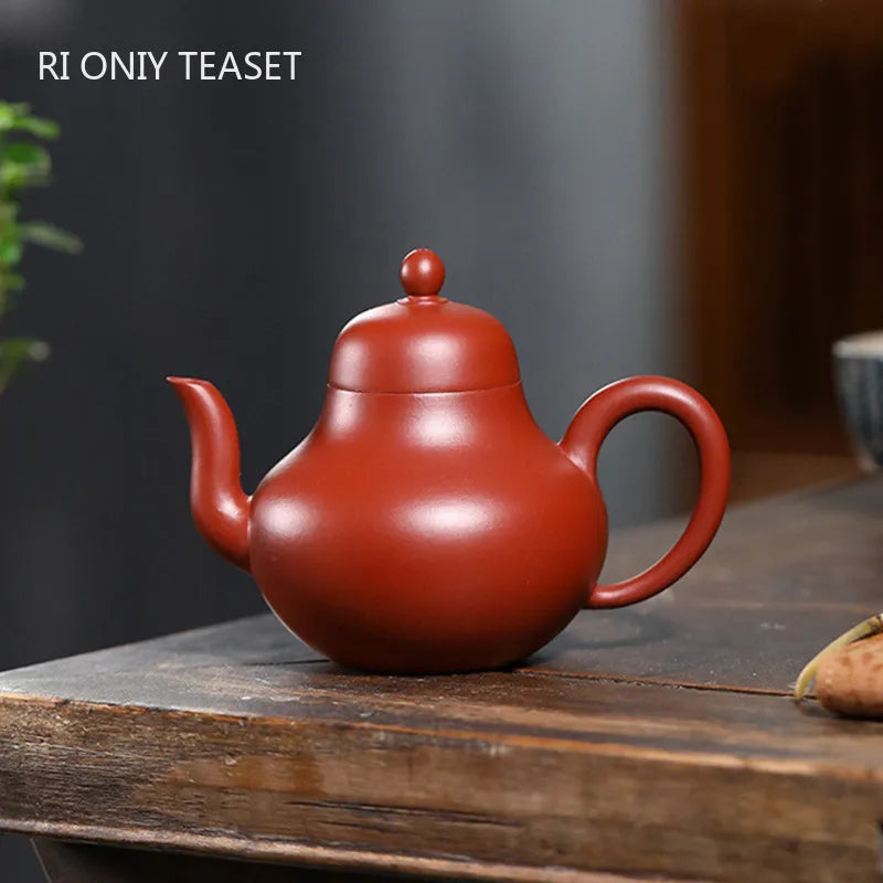 160ml Yixing Purple Clay Teapots Famous Artists Handmade Tea Pot Raw Ore Dahongpao Mud Kettle Chinese Zisha Tea Set Teaware