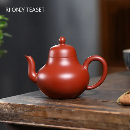 160ml Yixing Purple Clay Teapots Famous Artists Handmade Tea Pot Raw Ore Dahongpao Mud Kettle Chinese Zisha Tea Set Teaware