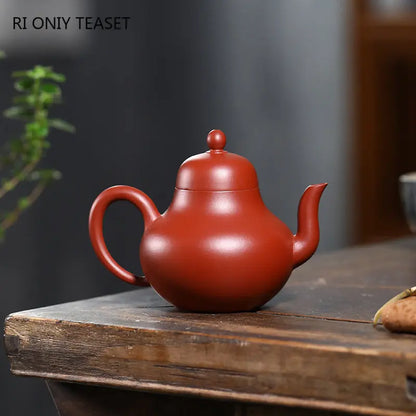 160ml Yixing Purple Clay Teapots Famous Artists Handmade Tea Pot Raw Ore Dahongpao Mud Kettle Chinese Zisha Tea Set Teaware