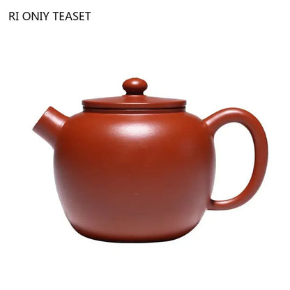 160ml Yixing Purple Clay Teapots Famous Handmade Ball Hole Filter Tea Pot Raw Ore Dahongpao Mud Kettle Chinese Zisha Tea Set