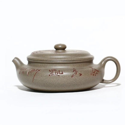 160ml Yixing Purple Clay Teapots Famous Handmade Tea Pot Raw Ore Grey Section Mud Kettle Chinese High-end Zisha Tea Set Teaware