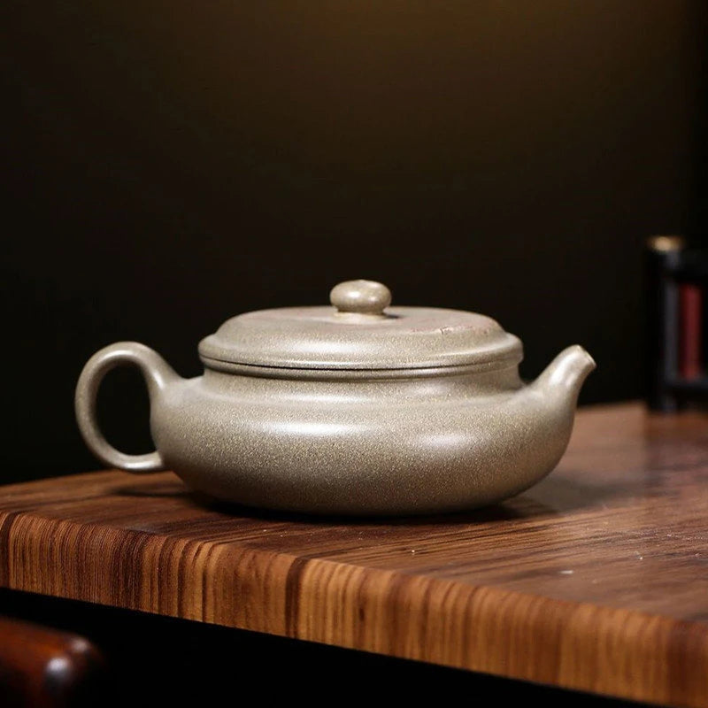 160ml Yixing Purple Clay Teapots Famous Handmade Tea Pot Raw Ore Grey Section Mud Kettle Chinese High-end Zisha Tea Set Teaware