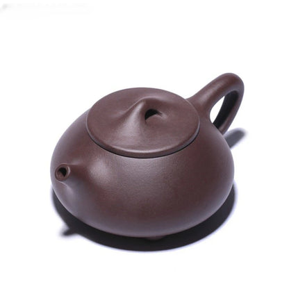 160ml Yixing Raw Ore Purple Sand Teapot Handmade Purple Mud Ball Hole Filter Kettle Zisha Beauty Stone Scoop Pot Home Tea Sets
