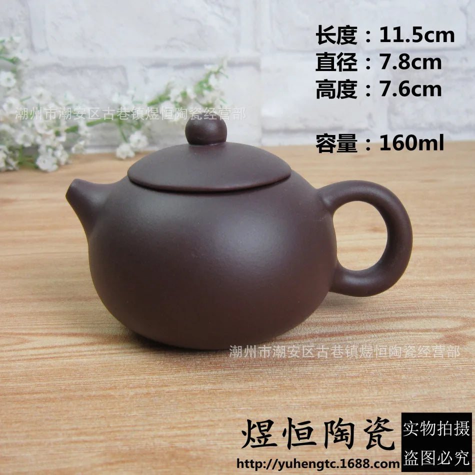 160ml Yixing Small Capacity Purple Clay Teapot Chinese Famous Artists Handmade Xishi Tea Pot Beauty Kettle Zisha Tea Set Teaware