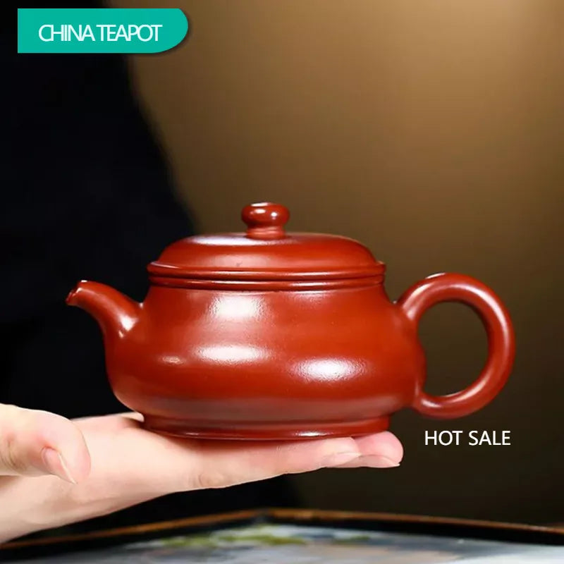 180ml Chinese Yixing Purple Clay Teapots Famous Handmade Tea Pot Raw Ore Dahongpao Mud Kettle Authentic Zisha Tea Set Customized
