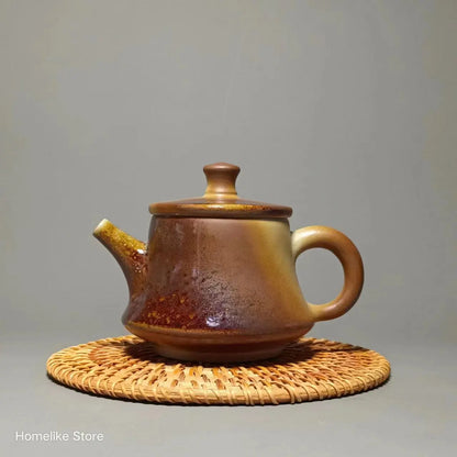 165ml Chaishao Chai-fired Jianshui Clay Pure Handmade Base-shapedTeaPot(Not Yixing Zisha) Kung Fu Tea Set Drinkware Tea Ceremony