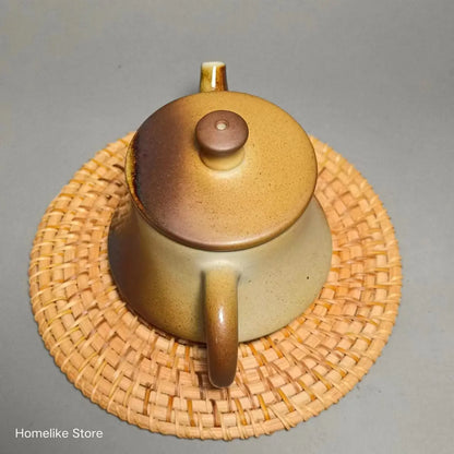 165ml Chaishao Chai-fired Jianshui Clay Pure Handmade Base-shapedTeaPot(Not Yixing Zisha) Kung Fu Tea Set Drinkware Tea Ceremony