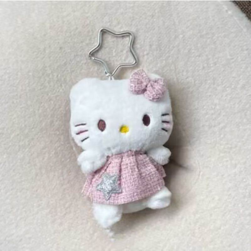 Cartoon Hello Kitty Doll Girl School Bag Pendant Creative Doll Pendant Keychain